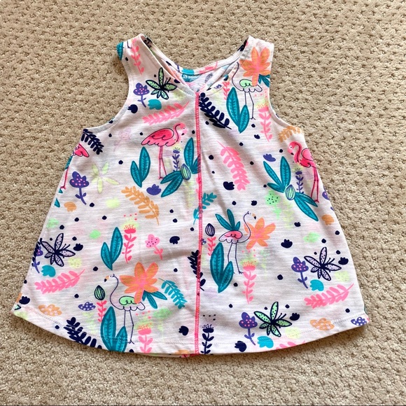 Cat & Jack Flamingo Bright Colorful Summer Tank 🦩 - Picture 3 of 6